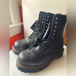 Doc Martens 8761 Black BXB Steel Toe Combat Boot NWT